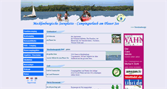 Desktop Screenshot of campingplauersee.de